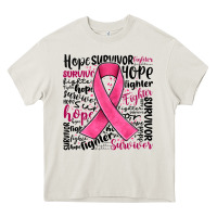 Cream breast cancer ribbon Heavy Core Tee - JahusDesignShop