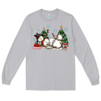 Moon Dust christmas snowmen with wine Long Sleeve Tee - MaliasSmallBusiness