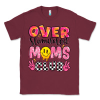 Burgundy over stimulated moms club Classic Tee - JahusDesignShop
