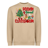 Mushroom rockin around the clasroom teacher Heavyweight Sweatshirt - MaliasSmallBusiness