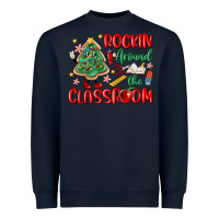 Rockin Around The Clasroom Teacher Heavyweight Sweatshirt | Teevron