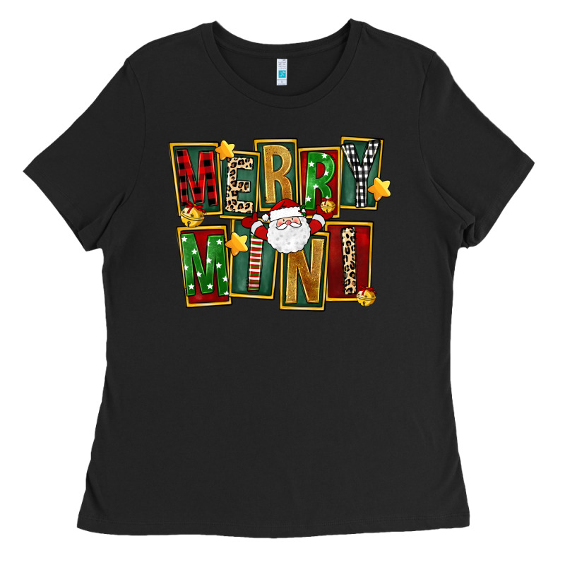 Christmas Merry Mini Ladies Tee by FaDigitalArtStudio | Teevron