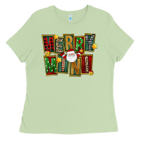 Matcha Christmas merry mini Ladies Tee - FaDigitalArtStudio