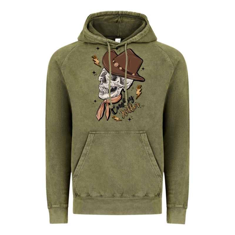 Cowboy Killer Vintage Hoodie by MaliasSmallBusiness | Teevron