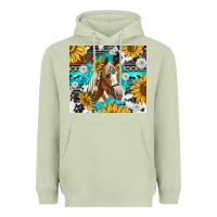 Matcha cowhide aztec horse Heavyweight Hoodie - TumblerDesignByShophia