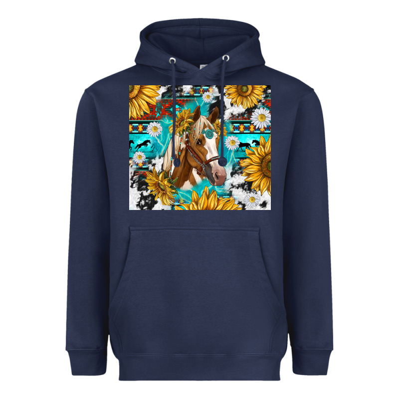 Cowhide Aztec Horse Heavyweight Hoodie by TumblerDesignByShophia | Teevron