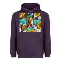 Plum cowhide aztec horse Heavyweight Hoodie - TumblerDesignByShophia
