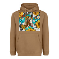 Toasted Coconut cowhide aztec horse Heavyweight Hoodie - TumblerDesignByShophia