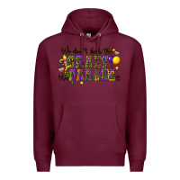 Burgundy we dont hide the crazy we parade it Premium Hoodie - CowGirlArtShop