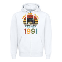 White Awesome Since 1991 Zipper Hoodie - Bettercallsaul