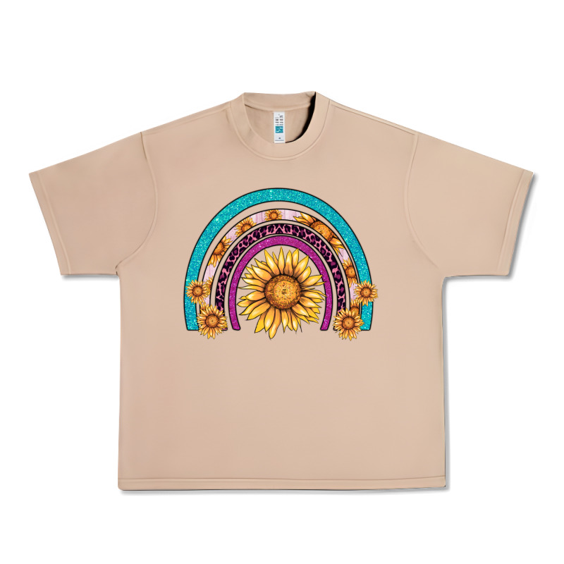 Rainbow Sunflower Urban Heavy Tee by AdoDesignShop | Teevron