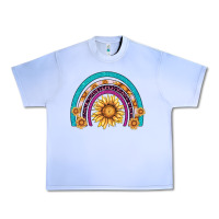 Grape Ice rainbow sunflower Urban Heavy Tee - AdoDesignShop