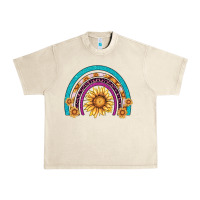 Sandshell rainbow sunflower Urban Heavy Tee - AdoDesignShop