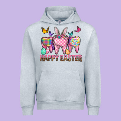 Happy Easter Dental And Egg Urban Hoodie Designed By Bundleandbundleshop