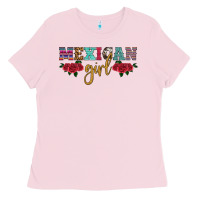 Bubblegum Pink mexican girl Ladies Tee - HRA Design Shop