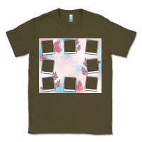 Army Green add your text photo collage life Classic Tee - MaliasSmallBusiness