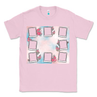 Bubblegum Pink add your text photo collage life Classic Tee - MaliasSmallBusiness