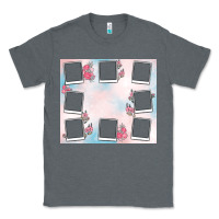 Charcoal Heather add your text photo collage life Classic Tee - MaliasSmallBusiness
