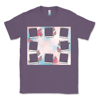 Lavender add your text photo collage life Classic Tee - MaliasSmallBusiness
