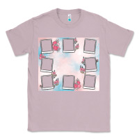 Lilac add your text photo collage life Classic Tee - MaliasSmallBusiness
