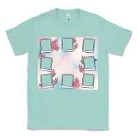 Seafoam add your text photo collage life Classic Tee - MaliasSmallBusiness