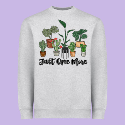Just One More Plant Heavyweight Sweatshirt Designed By Maliassmallbusiness