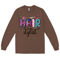 Chestnut hair stylist Long Sleeve Tee - MaliasSmallBusiness