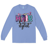 Colony Blue hair stylist Long Sleeve Tee - MaliasSmallBusiness