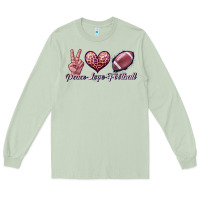 Matcha peace love football Long Sleeve Tee - JahusDesignShop