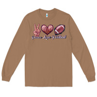 Toasted Coconut peace love football Long Sleeve Tee - JahusDesignShop