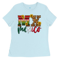 Baby Blue mexico Ladies Tee - HRA Design Shop