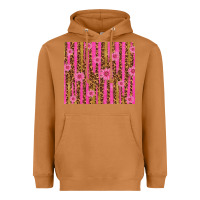 Meerkat glitter pink stripe leopard pattern with flowers Heavyweight Hoodie - TumblerDesignByShophia