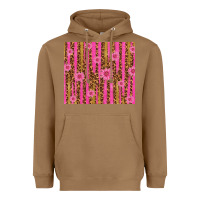 Toasted Coconut glitter pink stripe leopard pattern with flowers Heavyweight Hoodie - TumblerDesignByShophia