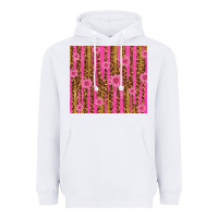 White glitter pink stripe leopard pattern with flowers Heavyweight Hoodie - TumblerDesignByShophia