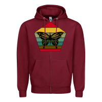 Burgundy butterfly Zipper Hoodie - Bettercallsaul