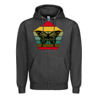 Charcoal Heather butterfly Zipper Hoodie - Bettercallsaul