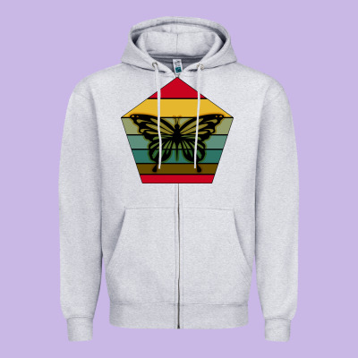 Butterfly Zipper Hoodie Designed By Bettercallsaul