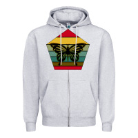 Heather Grey butterfly Zipper Hoodie - Bettercallsaul
