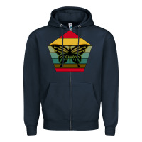 Navy butterfly Zipper Hoodie - Bettercallsaul