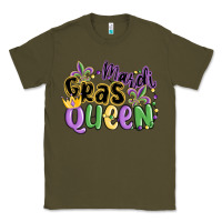 Army Green mardi gras queen Classic Tee - MaliasSmallBusiness