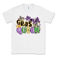 White mardi gras queen Classic Tee - MaliasSmallBusiness