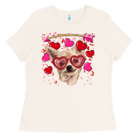 Bone valentine's day  chihuahua Ladies Tee - RanaPortraitStore