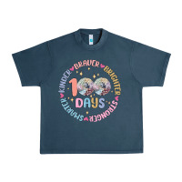 Midnight Navy 100 days of school Urban Heavy Tee - MaliasSmallBusiness