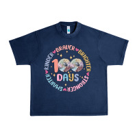 Navy 100 days of school Urban Heavy Tee - MaliasSmallBusiness