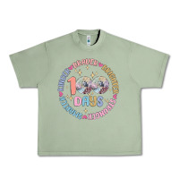 Oil Green 100 days of school Urban Heavy Tee - MaliasSmallBusiness