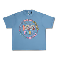 Pebble Blue 100 days of school Urban Heavy Tee - MaliasSmallBusiness
