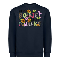 Navy kinda boujee kinda broke Heavyweight Sweatshirt - MaliasSmallBusiness