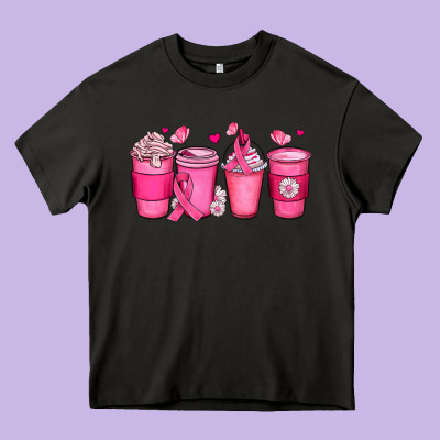 Breast Cancer Coffee Cups Heavy Core Tee Designed By Jahusdesignshop