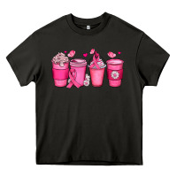 Asphalt breast cancer coffee cups Heavy Core Tee - JahusDesignShop