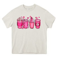 Cream breast cancer coffee cups Heavy Core Tee - JahusDesignShop